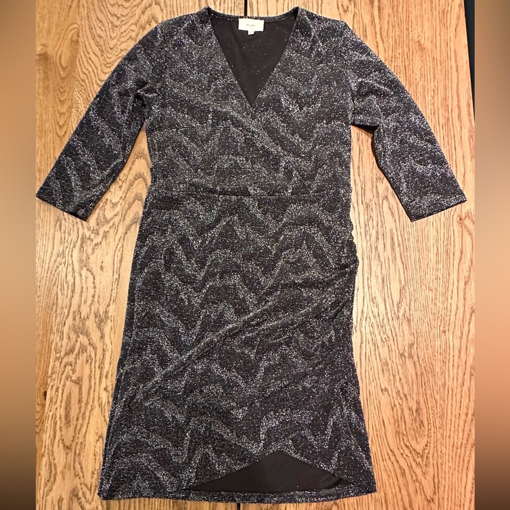 Black and silver short dress